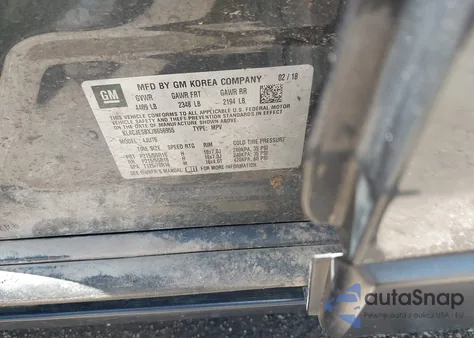 2018 Buick Encore Preferred из США, поврежденный, VIN KL4CJESBXJB656955